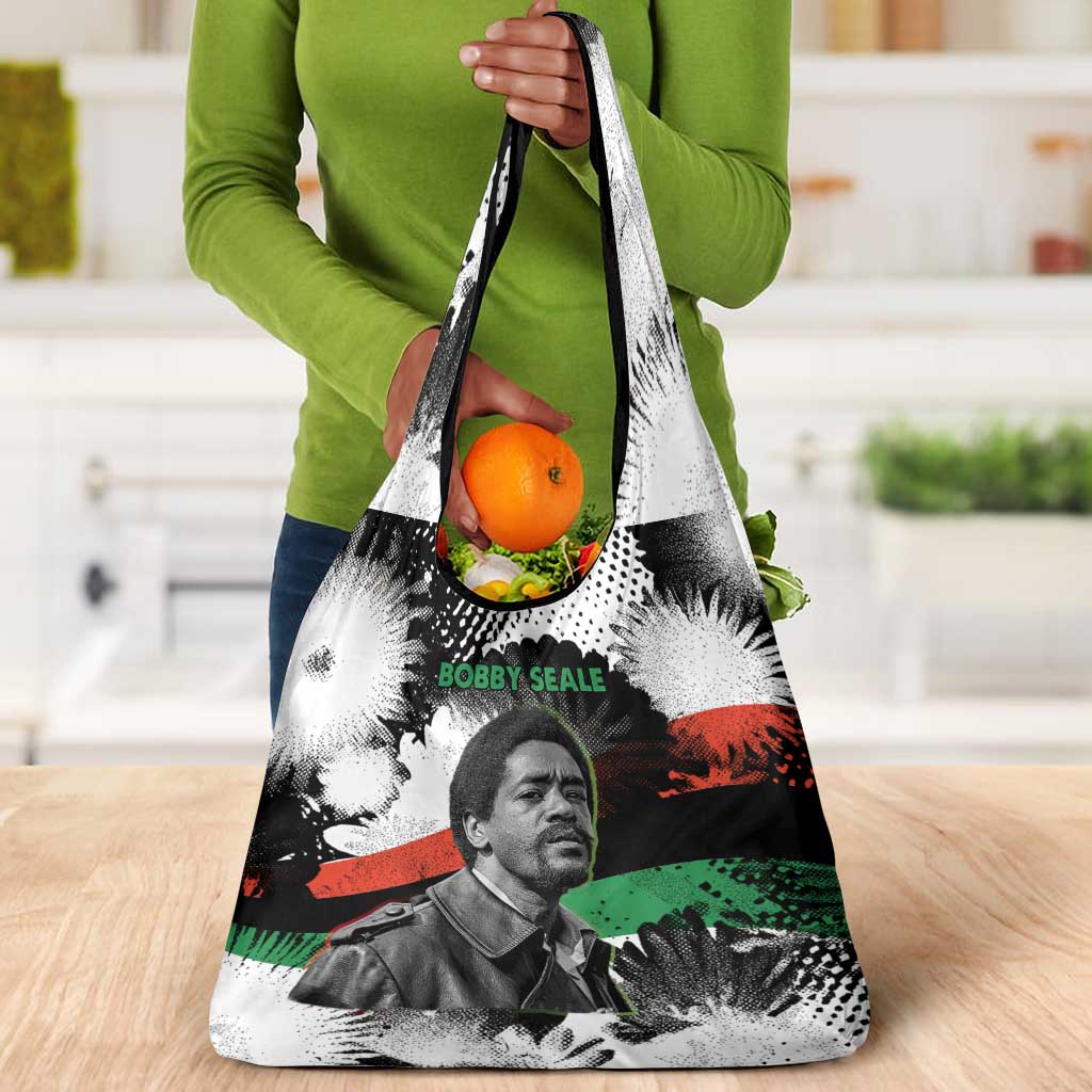 Bobby Seale Grocery Bag Black Panther Artwork Solidarity Quote Revolutionary Civil Rights Tribute - Wonder Print Shop