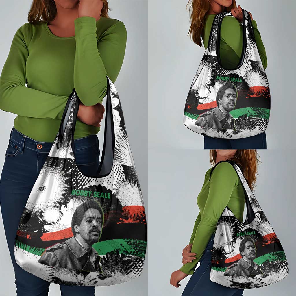 Bobby Seale Grocery Bag Black Panther Artwork Solidarity Quote Revolutionary Civil Rights Tribute - Wonder Print Shop