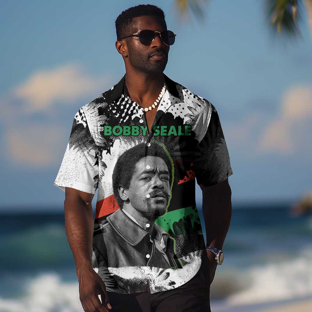 Bobby Seale Hawaiian Shirt Black Panther Artwork Solidarity Quote Revolutionary Civil Rights Tribute - Wonder Print Shop
