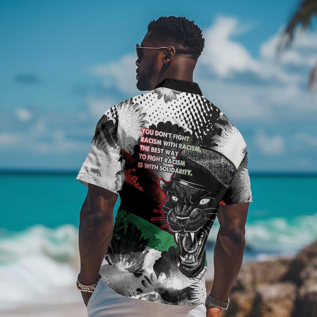 Bobby Seale Hawaiian Shirt Black Panther Artwork Solidarity Quote Revolutionary Civil Rights Tribute - Wonder Print Shop