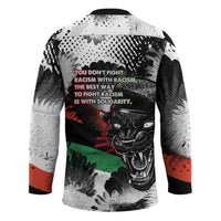Bobby Seale Hockey Jersey Black Panther Artwork Solidarity Quote Revolutionary Civil Rights Tribute - Wonder Print Shop