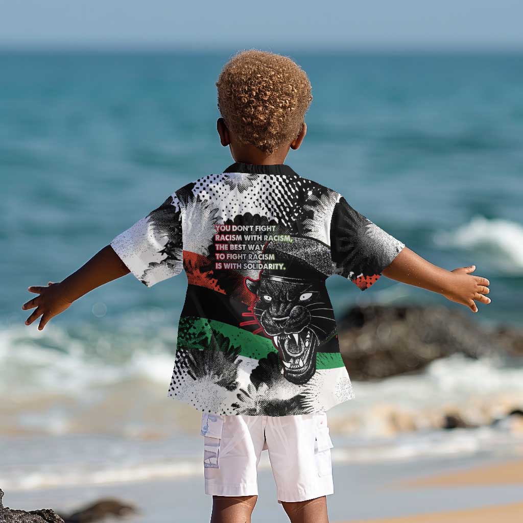 Bobby Seale Kid Hawaiian Shirt Black Panther Artwork Solidarity Quote Revolutionary Civil Rights Tribute - Wonder Print Shop