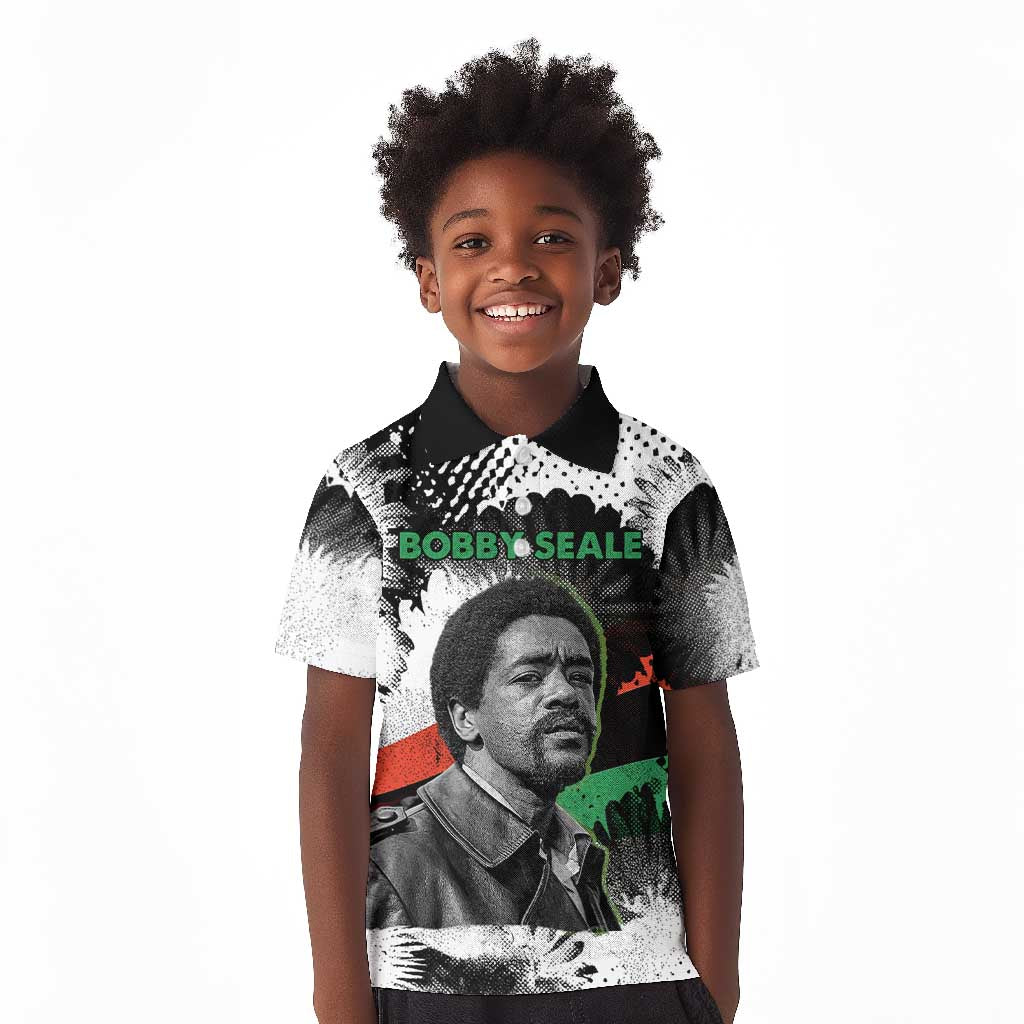 Bobby Seale Kid Polo Shirt Black Panther Artwork Solidarity Quote Revolutionary Civil Rights Tribute - Wonder Print Shop