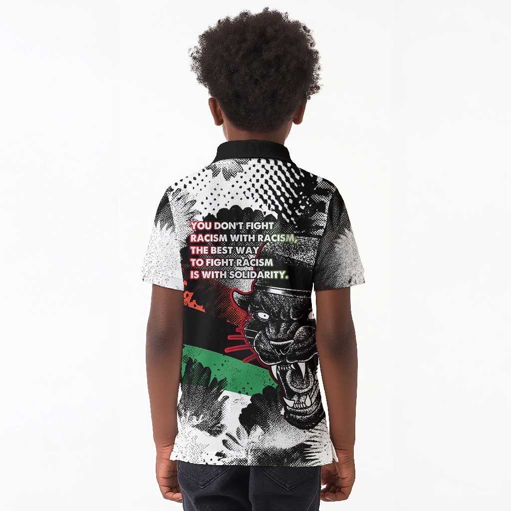 Bobby Seale Kid Polo Shirt Black Panther Artwork Solidarity Quote Revolutionary Civil Rights Tribute - Wonder Print Shop