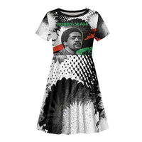 Bobby Seale Kid Short Sleeve Dress Black Panther Artwork Solidarity Quote Revolutionary Civil Rights Tribute - Wonder Print Shop