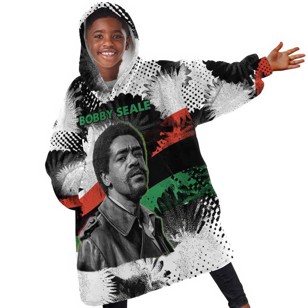 Bobby Seale Kid Wearable Blanket Hoodie Black Panther Artwork Solidarity Quote Revolutionary Civil Rights Tribute - Wonder Print Shop