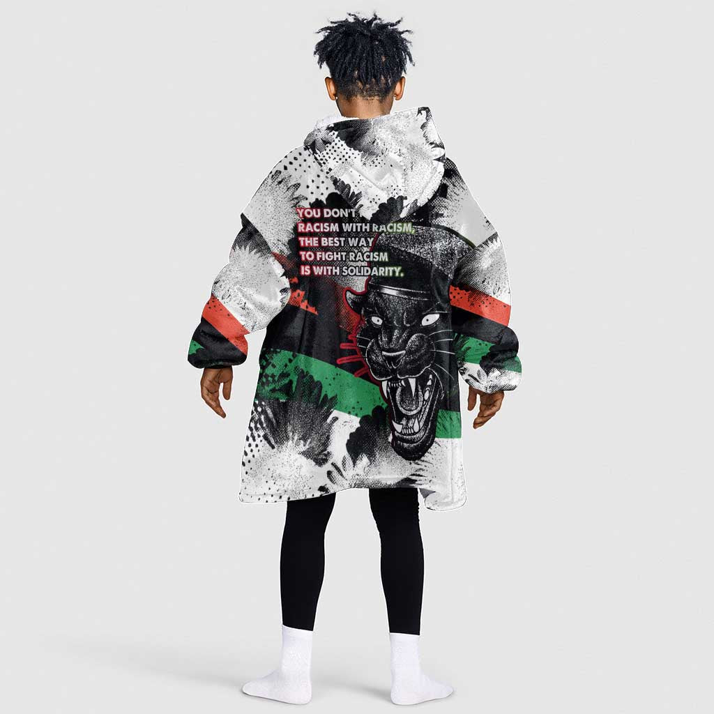 Bobby Seale Kid Wearable Blanket Hoodie Black Panther Artwork Solidarity Quote Revolutionary Civil Rights Tribute - Wonder Print Shop
