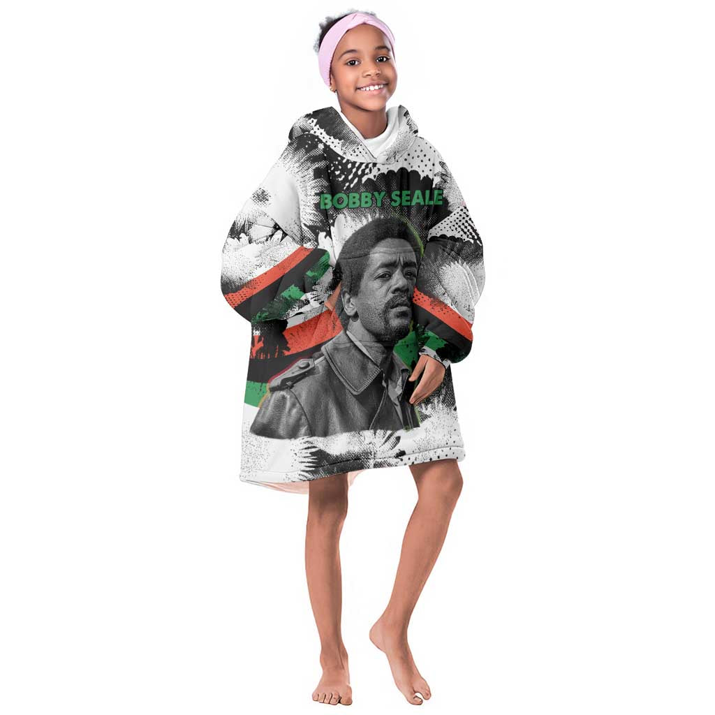 Bobby Seale Kid Wearable Blanket Hoodie Black Panther Artwork Solidarity Quote Revolutionary Civil Rights Tribute - Wonder Print Shop