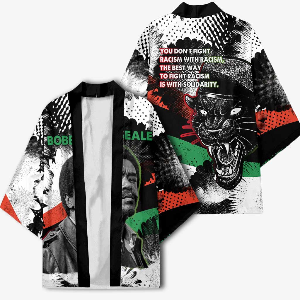 Bobby Seale Kimono Black Panther Artwork Solidarity Quote Revolutionary Civil Rights Tribute - Wonder Print Shop