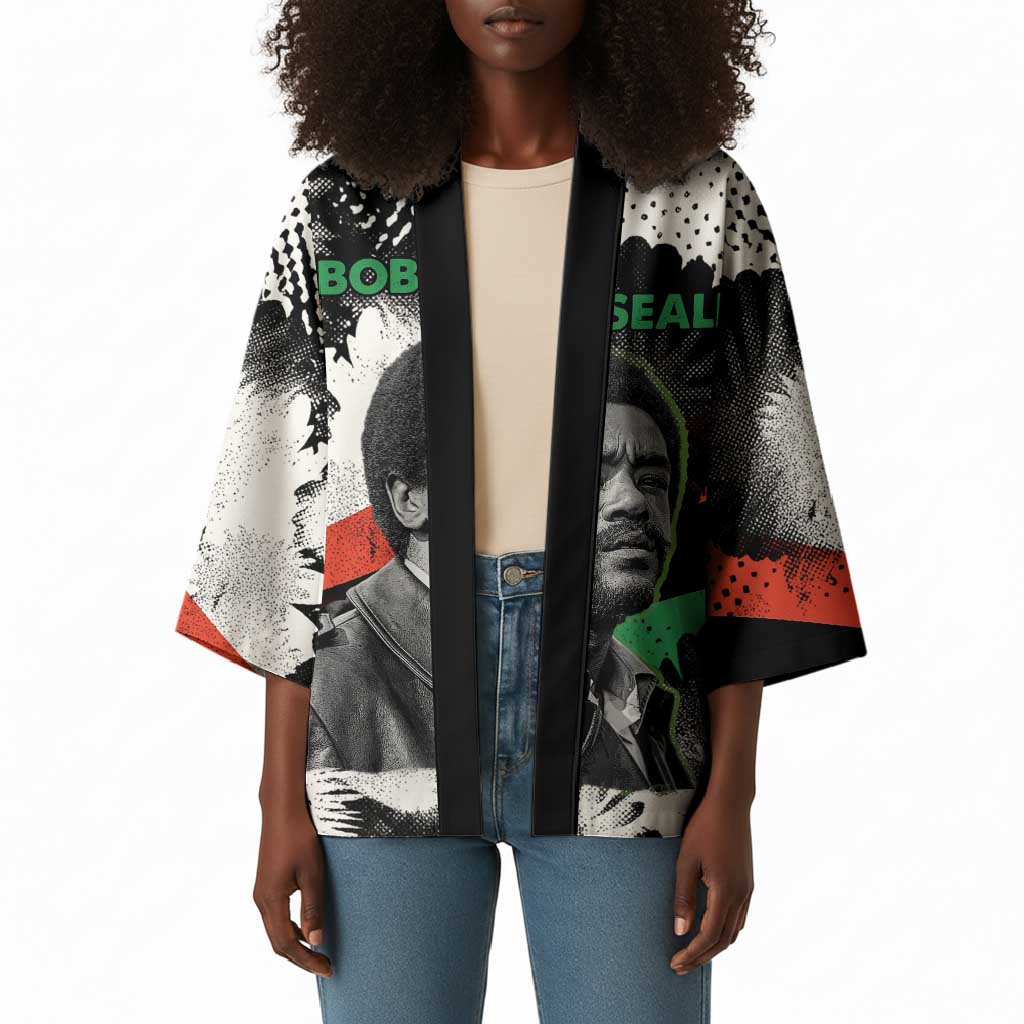 Bobby Seale Kimono Black Panther Artwork Solidarity Quote Revolutionary Civil Rights Tribute - Wonder Print Shop