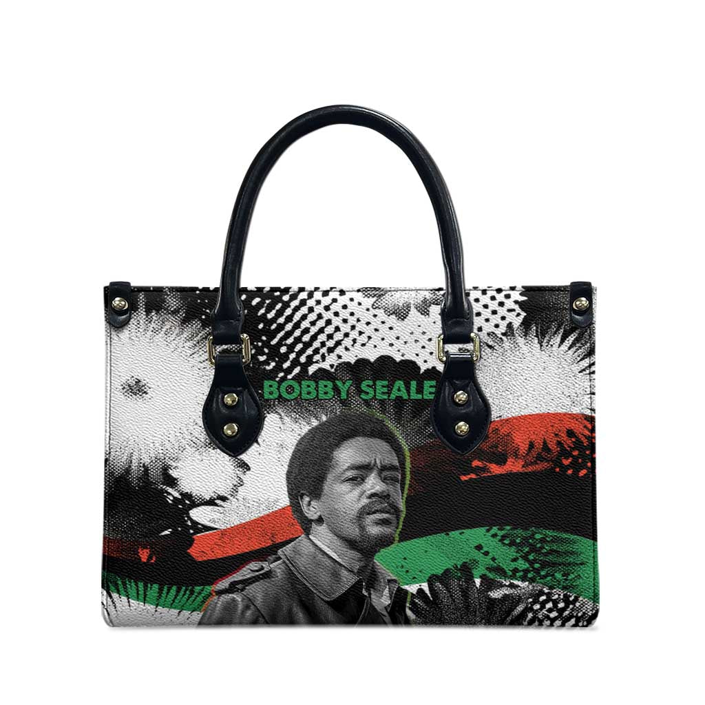 Bobby Seale Leather Bag Black Panther Artwork Solidarity Quote Revolutionary Civil Rights Tribute - Wonder Print Shop