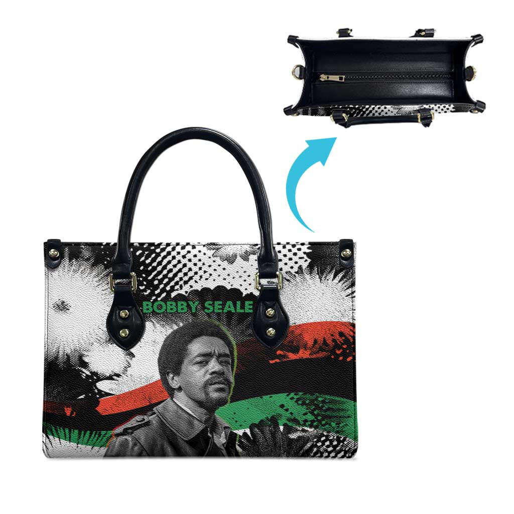 Bobby Seale Leather Bag Black Panther Artwork Solidarity Quote Revolutionary Civil Rights Tribute - Wonder Print Shop