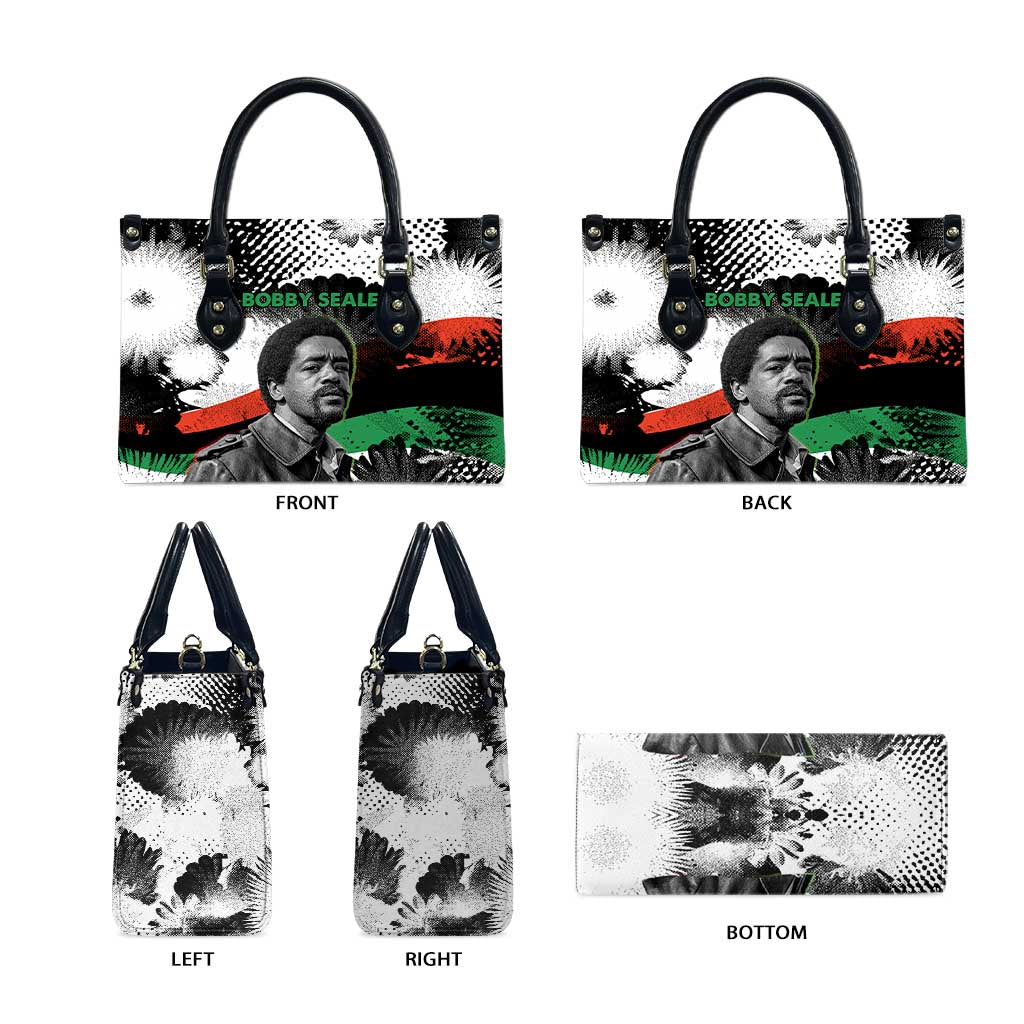 Bobby Seale Leather Bag Black Panther Artwork Solidarity Quote Revolutionary Civil Rights Tribute - Wonder Print Shop