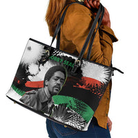 Bobby Seale Leather Tote Bag Black Panther Artwork Solidarity Quote Revolutionary Civil Rights Tribute - Wonder Print Shop