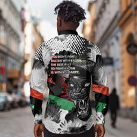 Bobby Seale Long Sleeve Button Shirt Black Panther Artwork Solidarity Quote Revolutionary Civil Rights Tribute - Wonder Print Shop
