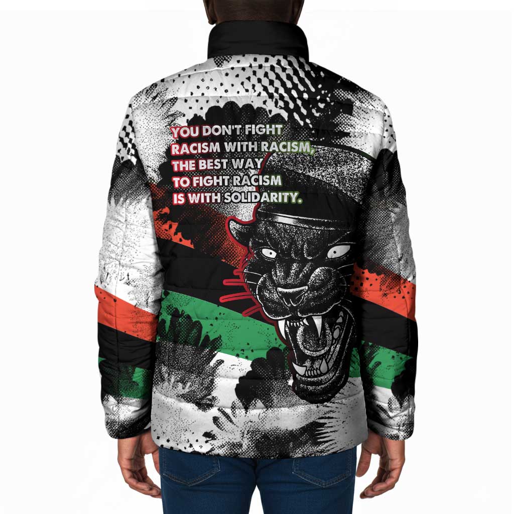 Bobby Seale Padded Jacket Black Panther Artwork Solidarity Quote Revolutionary Civil Rights Tribute - Wonder Print Shop