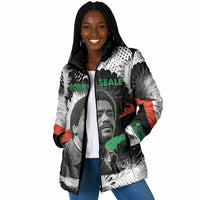 Bobby Seale Padded Jacket Black Panther Artwork Solidarity Quote Revolutionary Civil Rights Tribute - Wonder Print Shop