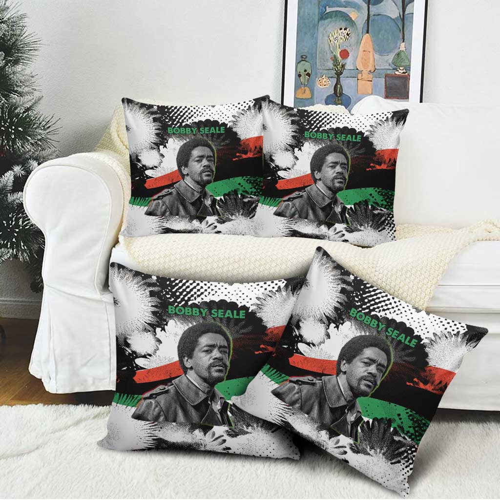 Bobby Seale Pillow Cover Black Panther Artwork Solidarity Quote Revolutionary Civil Rights Tribute - Wonder Print Shop