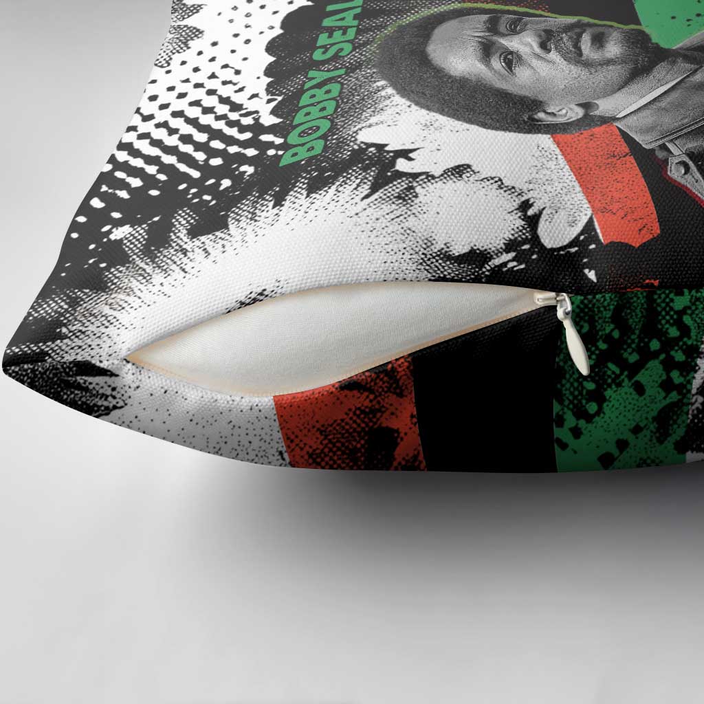 Bobby Seale Pillow Cover Black Panther Artwork Solidarity Quote Revolutionary Civil Rights Tribute - Wonder Print Shop