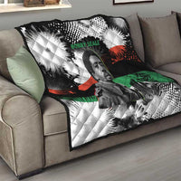 Bobby Seale Quilt Black Panther Artwork Solidarity Quote Revolutionary Civil Rights Tribute - Wonder Print Shop