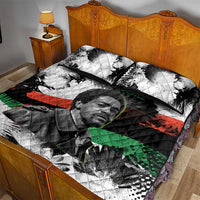 Bobby Seale Quilt Bed Set Black Panther Artwork Solidarity Quote Revolutionary Civil Rights Tribute - Wonder Print Shop