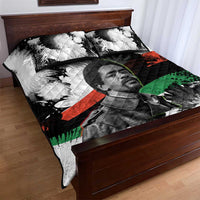 Bobby Seale Quilt Bed Set Black Panther Artwork Solidarity Quote Revolutionary Civil Rights Tribute - Wonder Print Shop