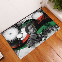 Bobby Seale Rubber Doormat Black Panther Artwork Solidarity Quote Revolutionary Civil Rights Tribute - Wonder Print Shop
