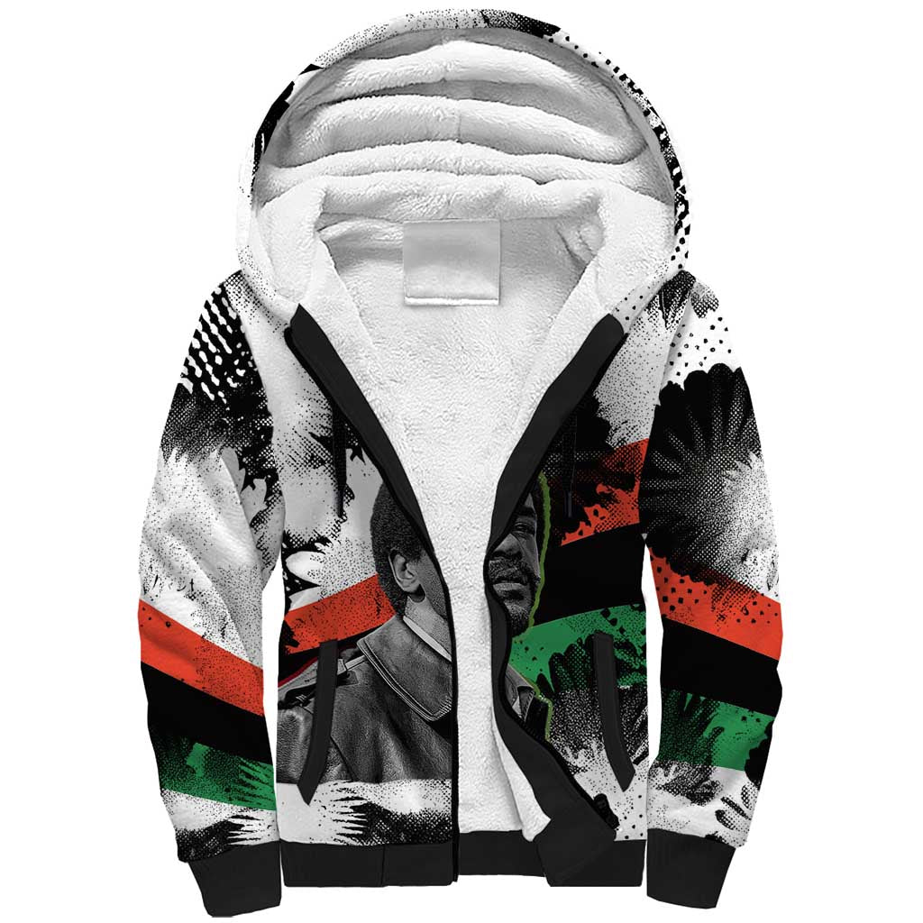 Bobby Seale Sherpa Hoodie Black Panther Artwork Solidarity Quote Revolutionary Civil Rights Tribute - Wonder Print Shop