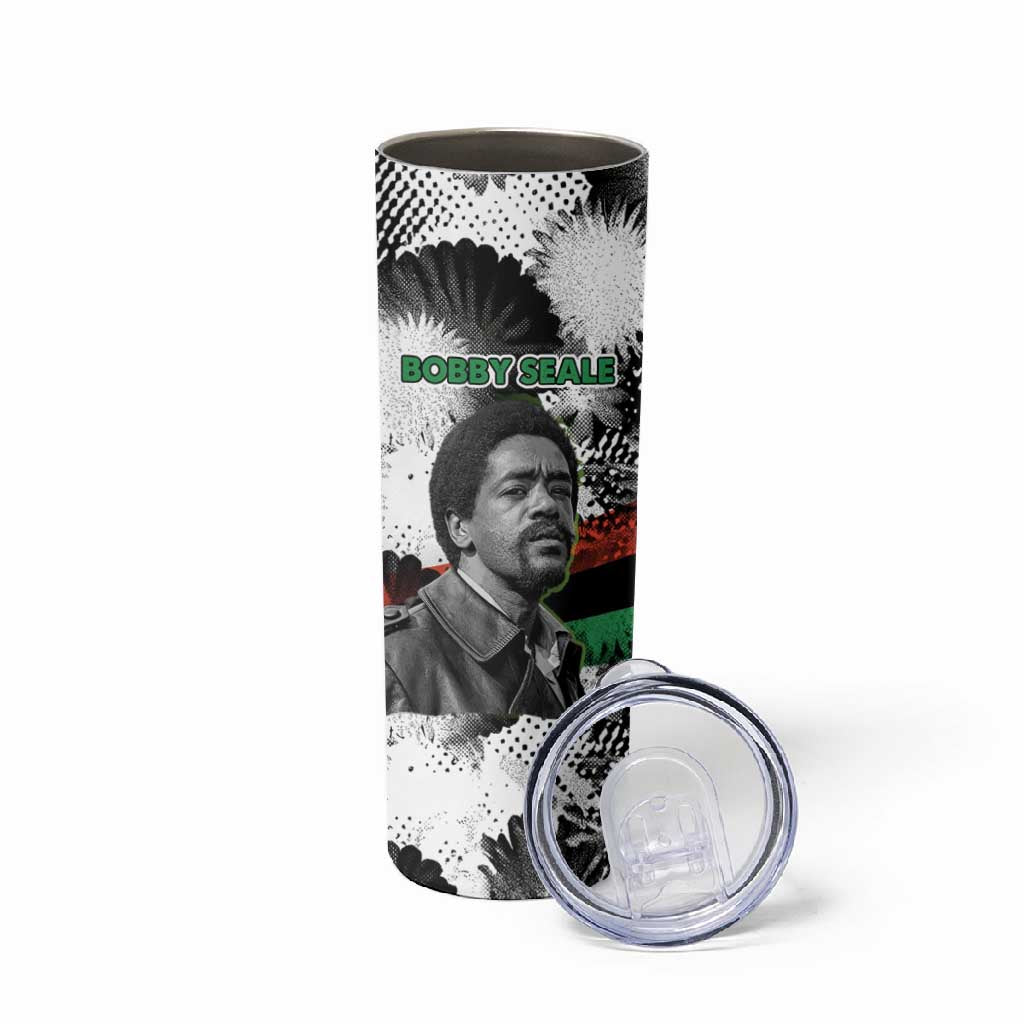 Bobby Seale Skinny Tumbler Black Panther Artwork Solidarity Quote Revolutionary Civil Rights Tribute - Wonder Print Shop