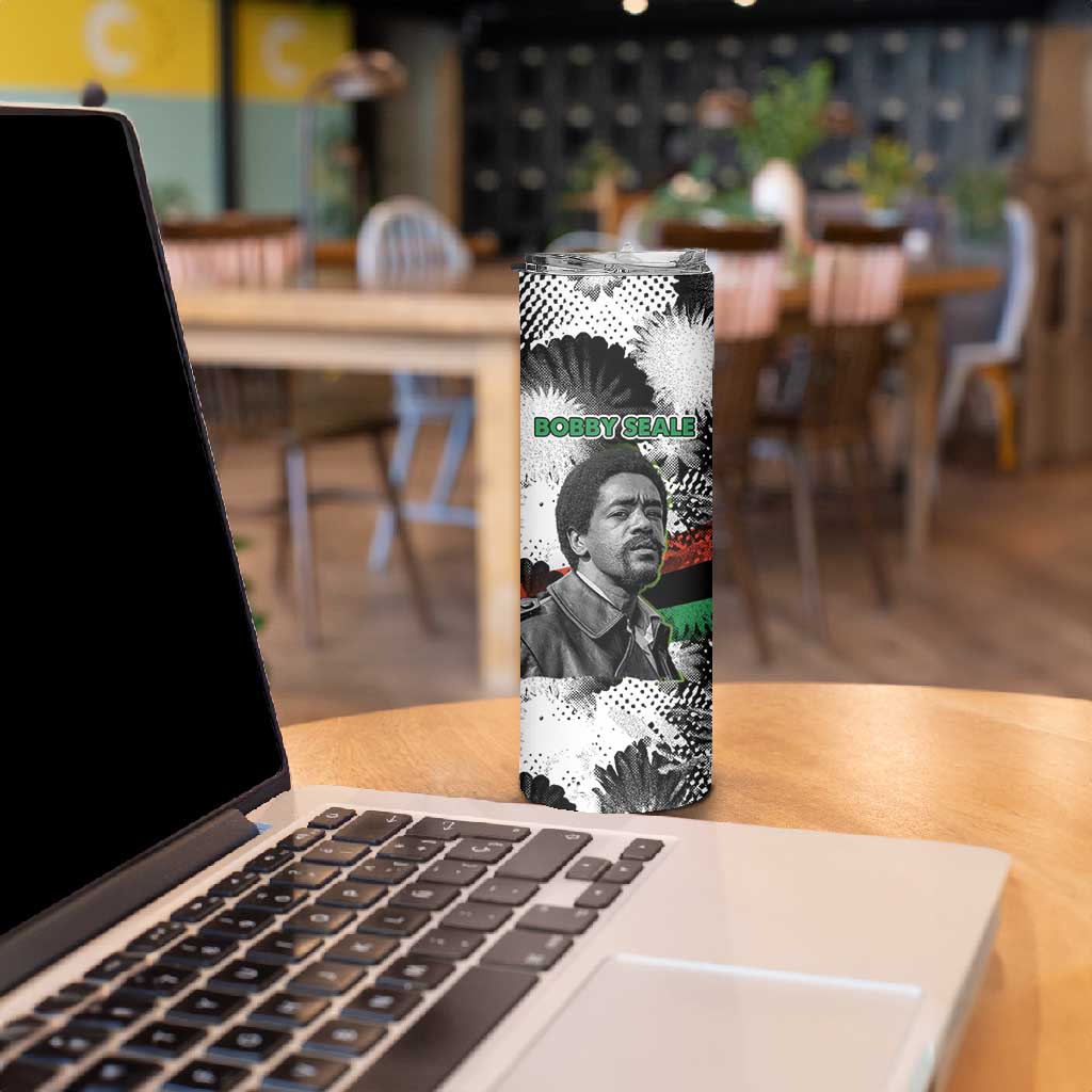 Bobby Seale Skinny Tumbler Black Panther Artwork Solidarity Quote Revolutionary Civil Rights Tribute - Wonder Print Shop