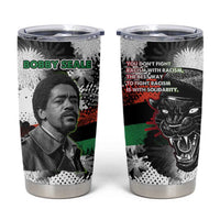 Bobby Seale Tumbler Cup Black Panther Artwork Solidarity Quote Revolutionary Civil Rights Tribute - Wonder Print Shop