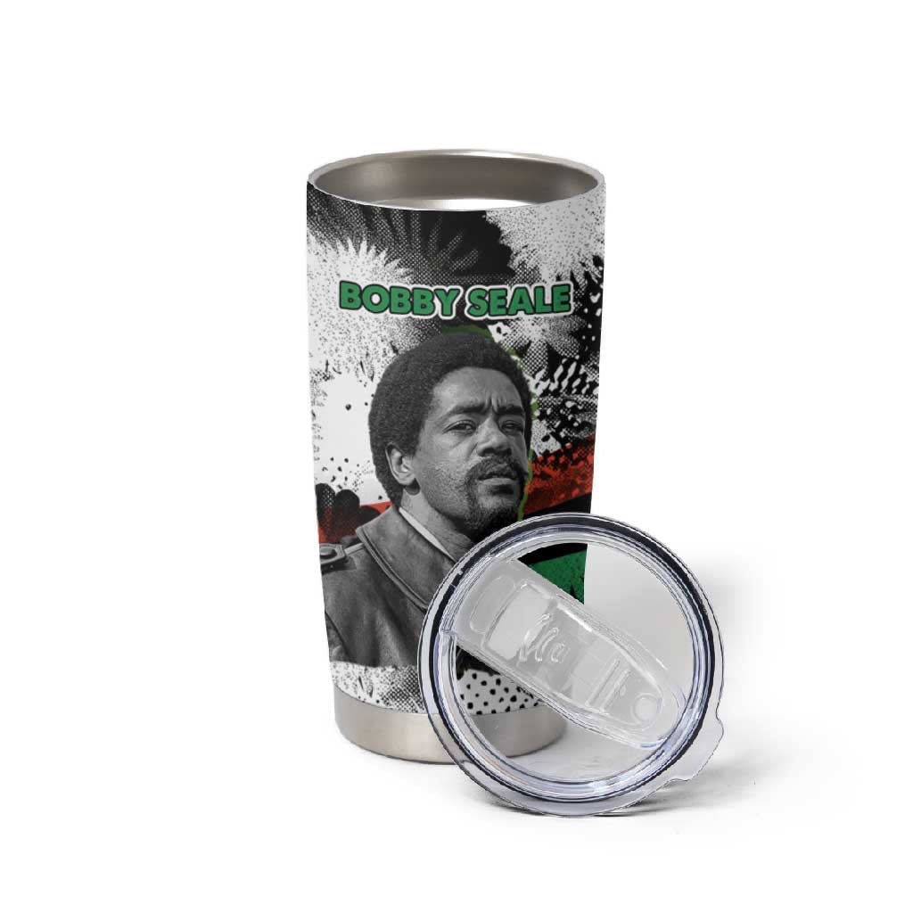 Bobby Seale Tumbler Cup Black Panther Artwork Solidarity Quote Revolutionary Civil Rights Tribute - Wonder Print Shop