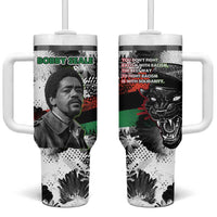 Bobby Seale Tumbler With Handle Black Panther Artwork Solidarity Quote Revolutionary Civil Rights Tribute - Wonder Print Shop