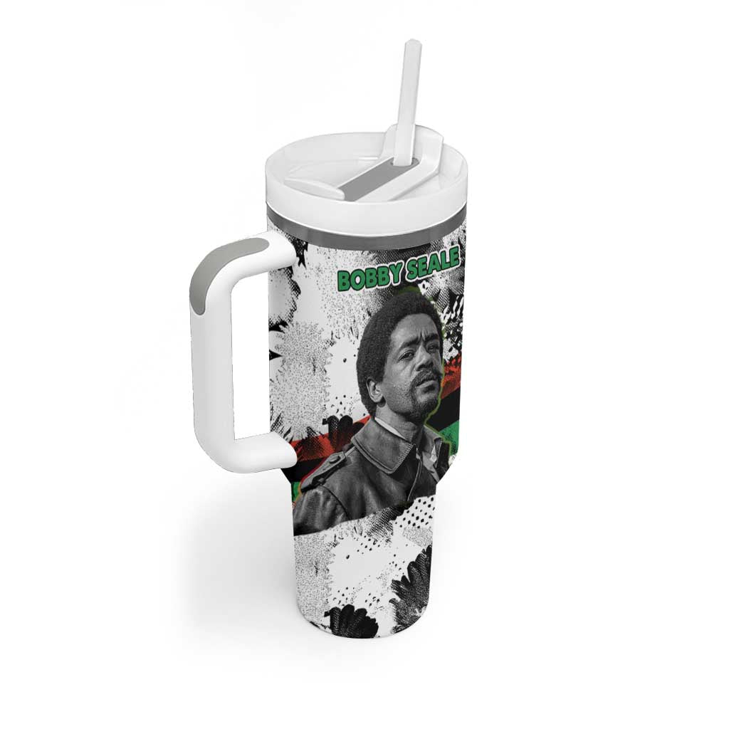 Bobby Seale Tumbler With Handle Black Panther Artwork Solidarity Quote Revolutionary Civil Rights Tribute - Wonder Print Shop