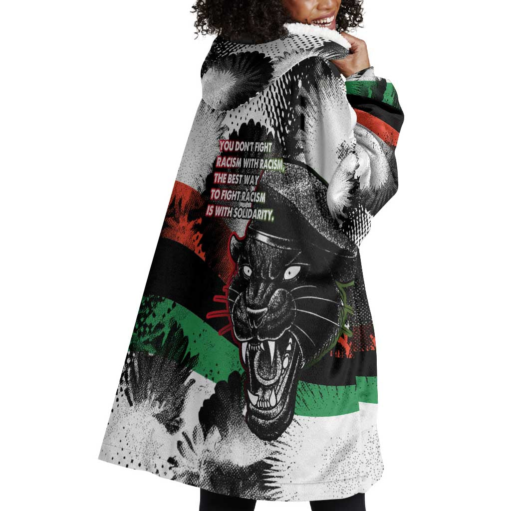 Bobby Seale Wearable Blanket Hoodie Black Panther Artwork Solidarity Quote Revolutionary Civil Rights Tribute - Wonder Print Shop