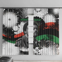 Bobby Seale Window Curtain Black Panther Artwork Solidarity Quote Revolutionary Civil Rights Tribute - Wonder Print Shop