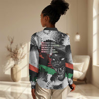 Bobby Seale Women Casual Shirt Black Panther Artwork Solidarity Quote Revolutionary Civil Rights Tribute - Wonder Print Shop
