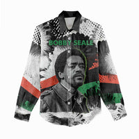 Bobby Seale Women Casual Shirt Black Panther Artwork Solidarity Quote Revolutionary Civil Rights Tribute - Wonder Print Shop