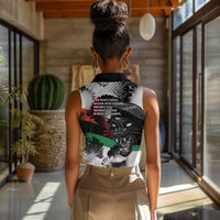 Bobby Seale Women Sleeveless Polo Shirt Black Panther Artwork Solidarity Quote Revolutionary Civil Rights Tribute - Wonder Print Shop