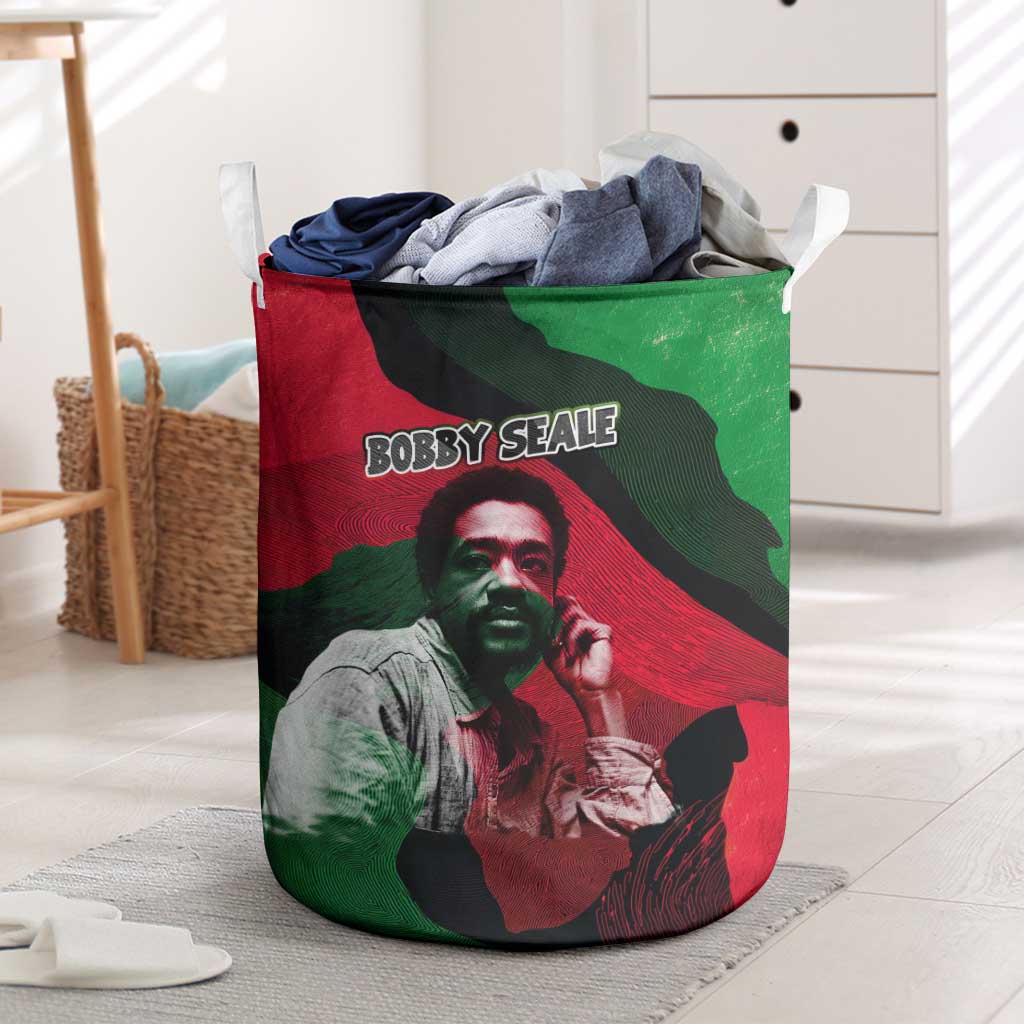 Bobby Seale Laundry Basket Black Panther Logo Revolutionary Civil Rights Movement Tribute - Wonder Print Shop