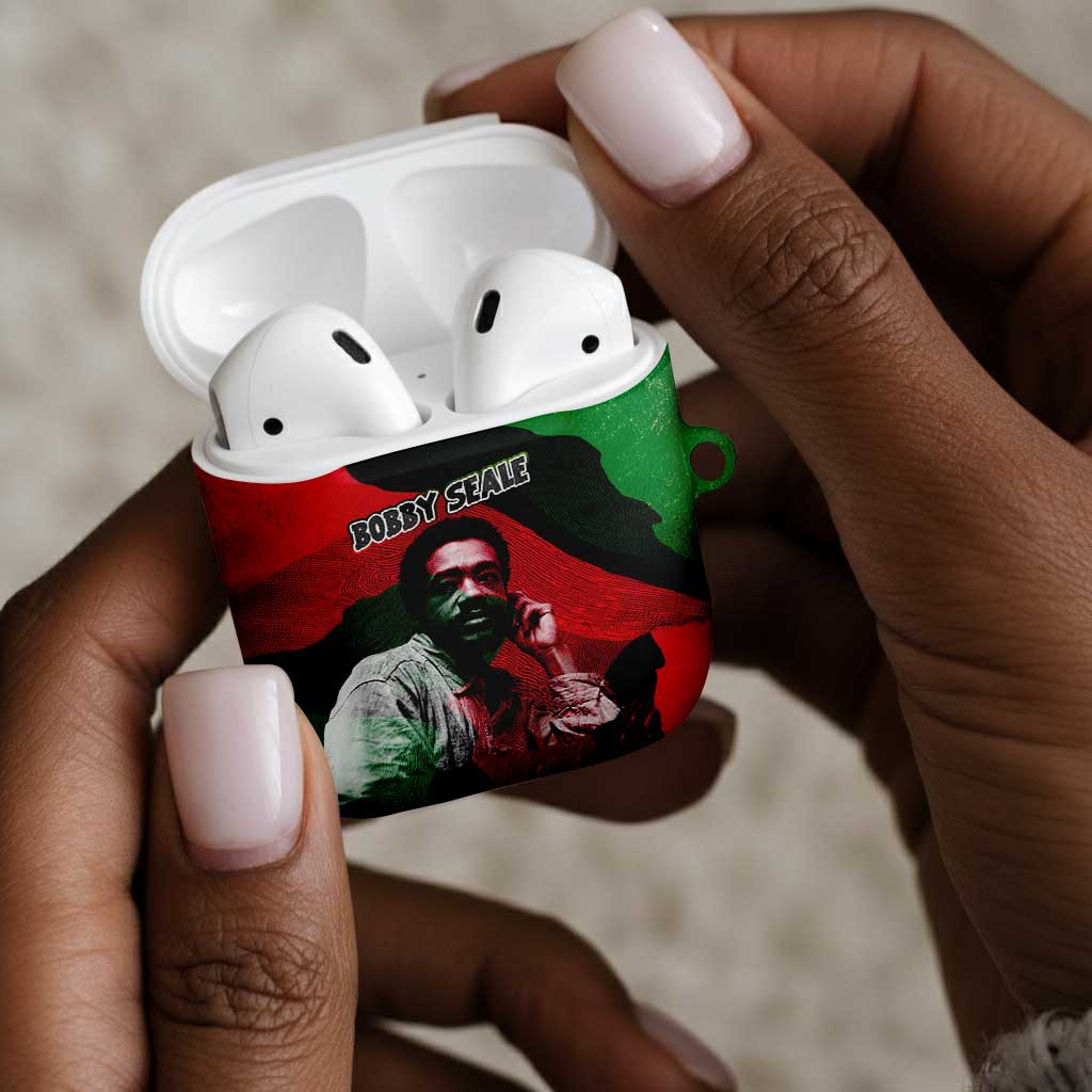 Bobby Seale AirPods Case Black Panther Logo Revolutionary Civil Rights Movement Tribute - Wonder Print Shop