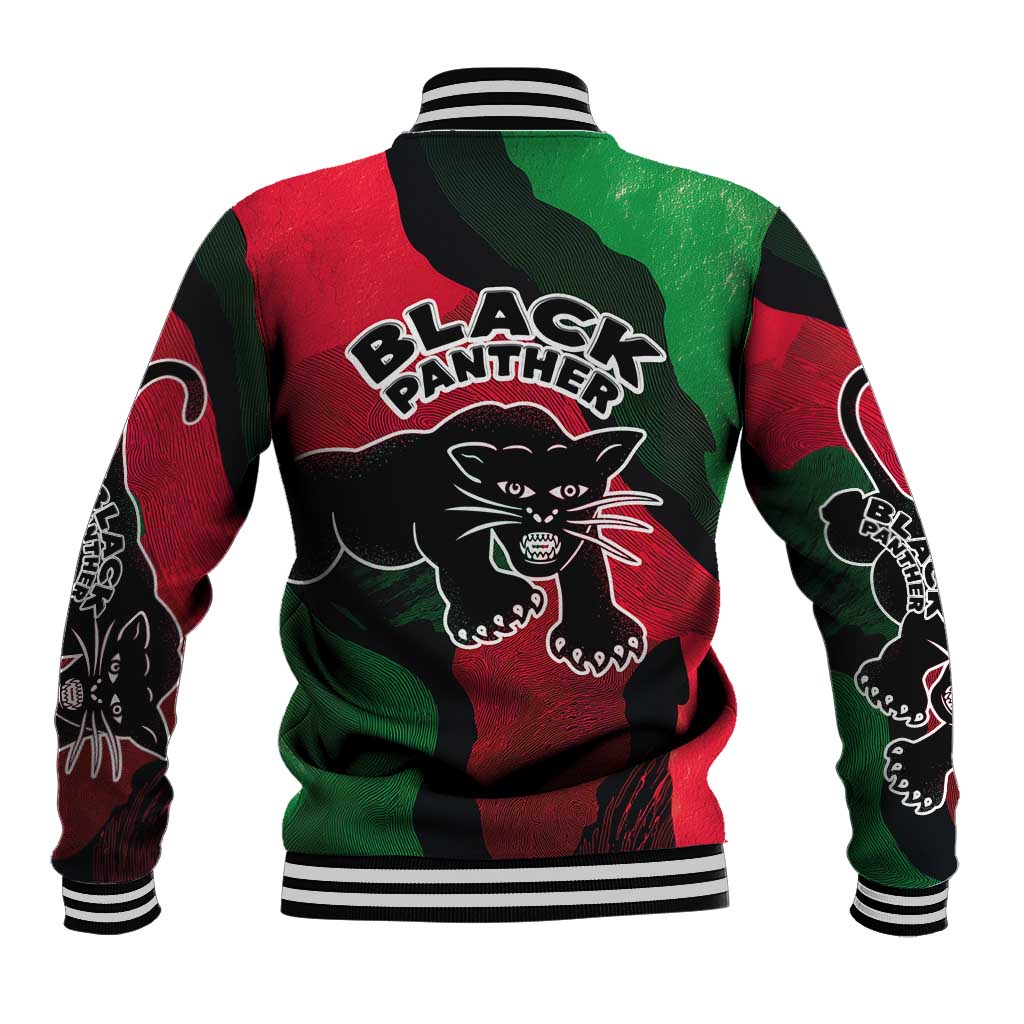 Bobby Seale Baseball Jacket Black Panther Logo Revolutionary Civil Rights Movement Tribute - Wonder Print Shop