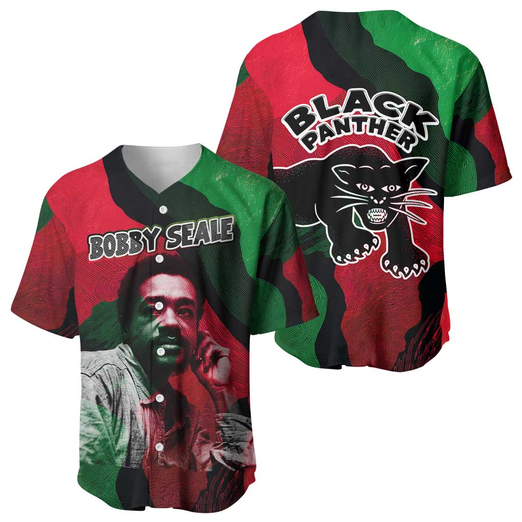 Bobby Seale Baseball Jersey Black Panther Logo Revolutionary Civil Rights Movement Tribute - Wonder Print Shop