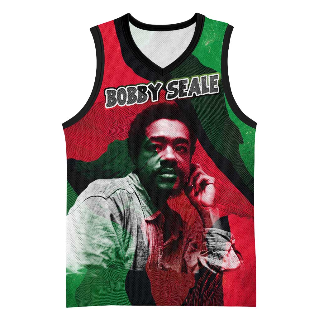 Bobby Seale Basketball Jersey Black Panther Logo Revolutionary Civil Rights Movement Tribute - Wonder Print Shop