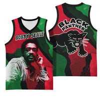 Bobby Seale Basketball Jersey Black Panther Logo Revolutionary Civil Rights Movement Tribute - Wonder Print Shop