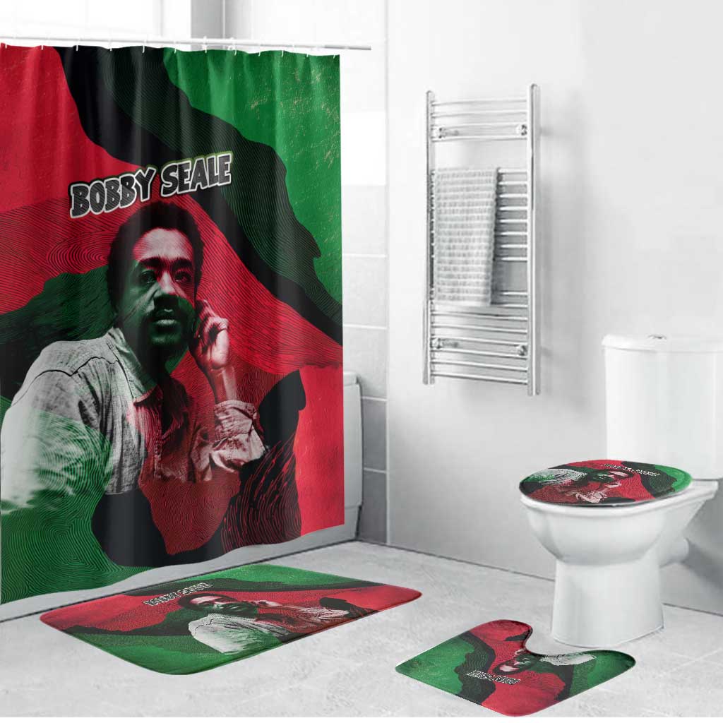 Bobby Seale Bathroom Set Black Panther Logo Revolutionary Civil Rights Movement Tribute - Wonder Print Shop