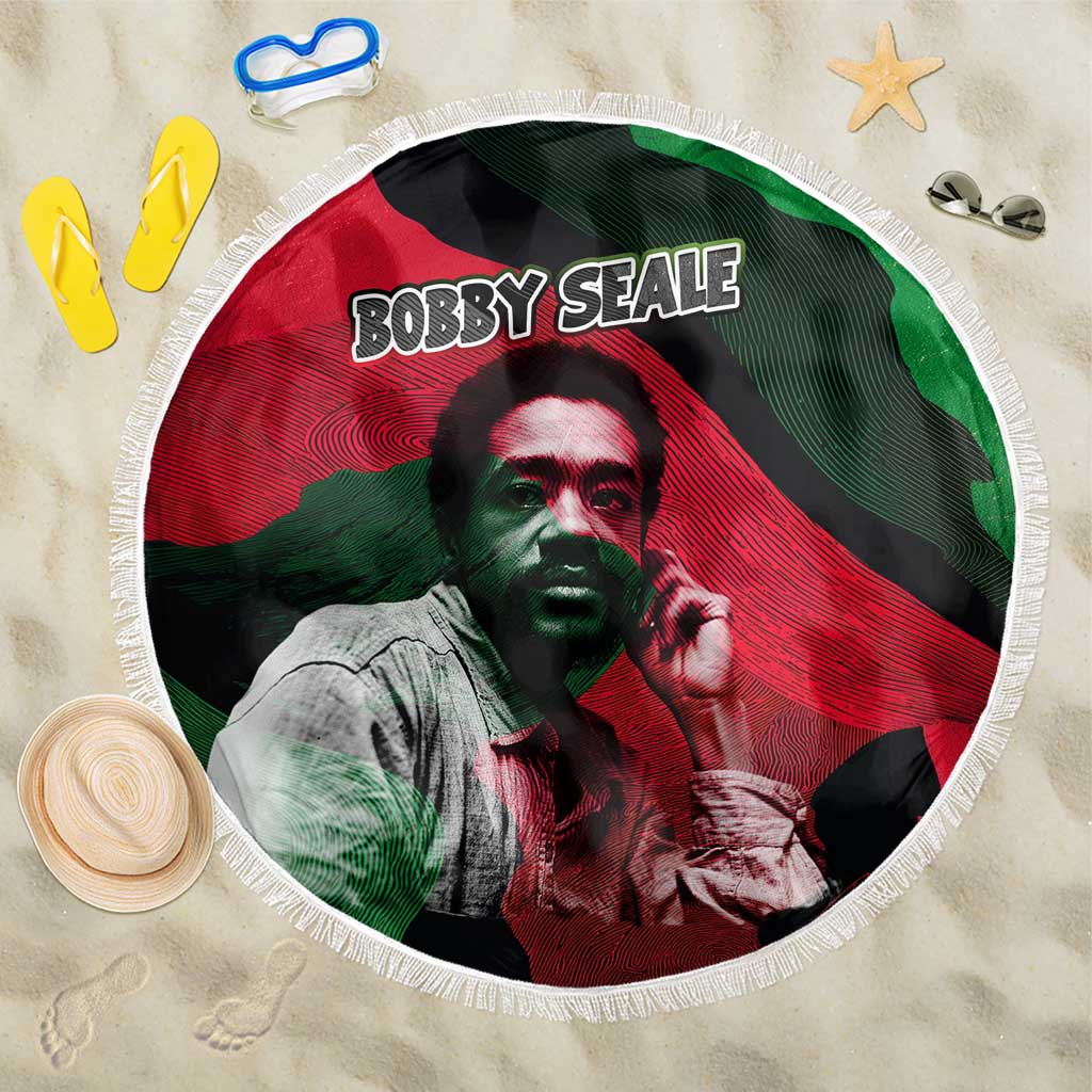 Bobby Seale Beach Blanket Black Panther Logo Revolutionary Civil Rights Movement Tribute - Wonder Print Shop
