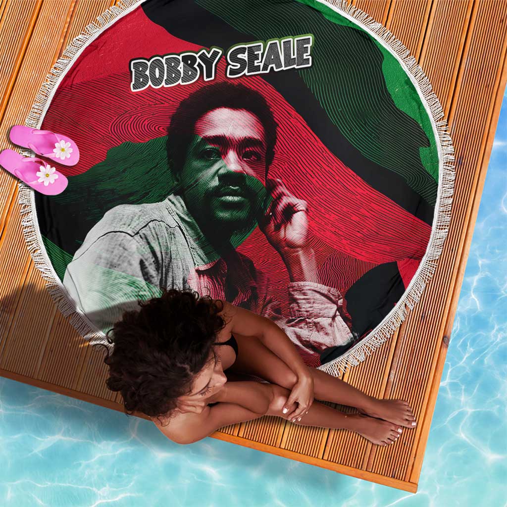 Bobby Seale Beach Blanket Black Panther Logo Revolutionary Civil Rights Movement Tribute - Wonder Print Shop