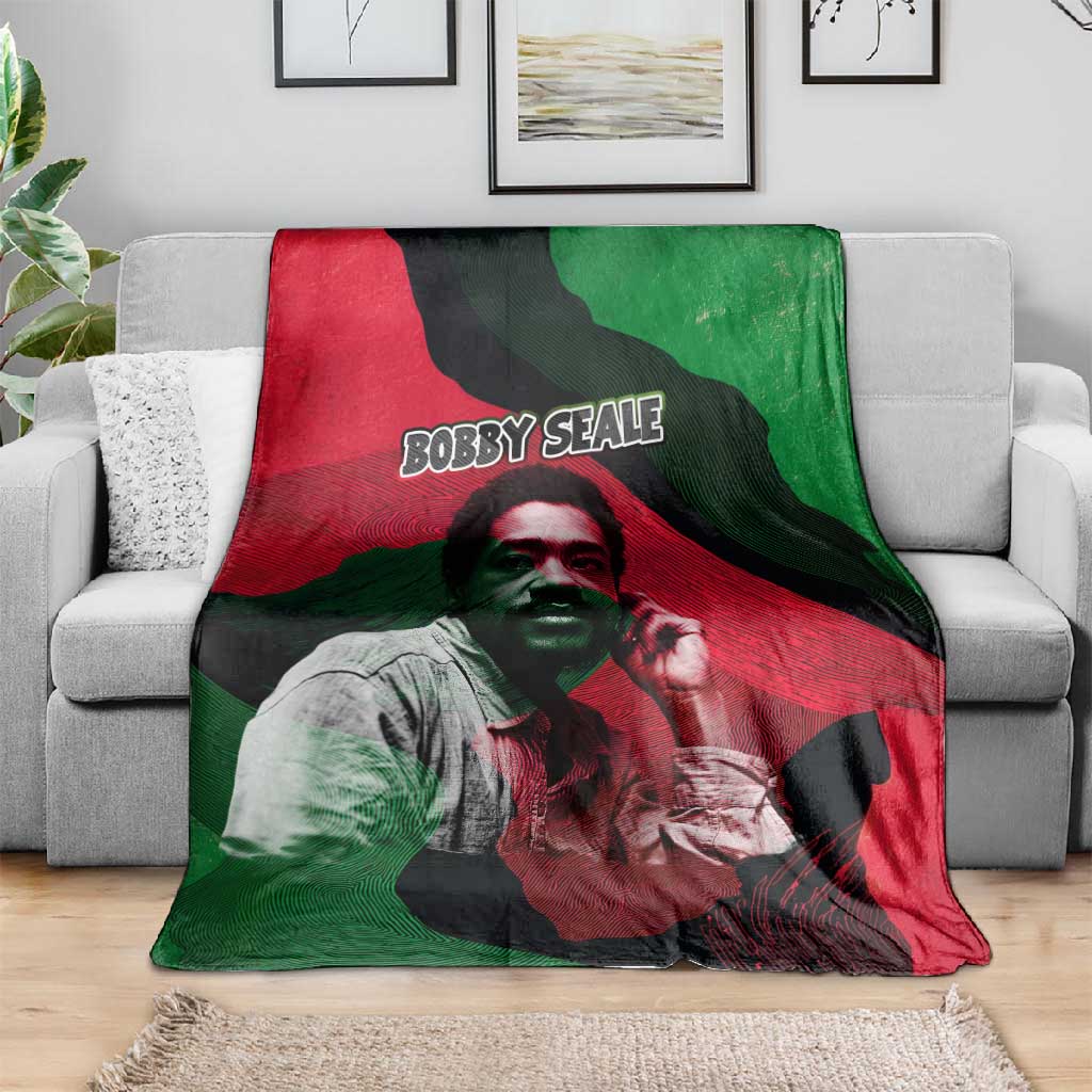Bobby Seale Blanket Black Panther Logo Revolutionary Civil Rights Movement Tribute - Wonder Print Shop