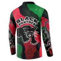 Bobby Seale Button Sweatshirt Black Panther Logo Revolutionary Civil Rights Movement Tribute